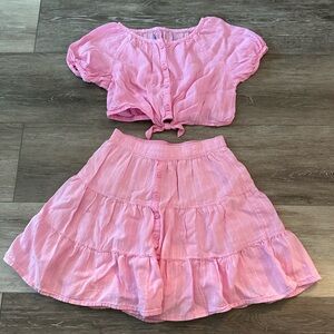 Girls Old Navy Two Piece Skirt Set - XS